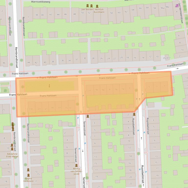 Kaart van postcodegebied 7204CE.