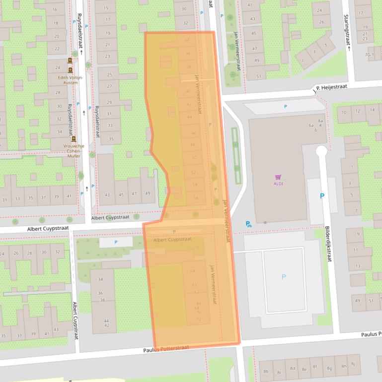 Kaart van postcodegebied 7204CN.