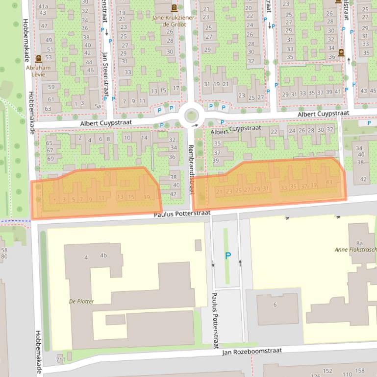 Kaart van postcodegebied 7204CP.