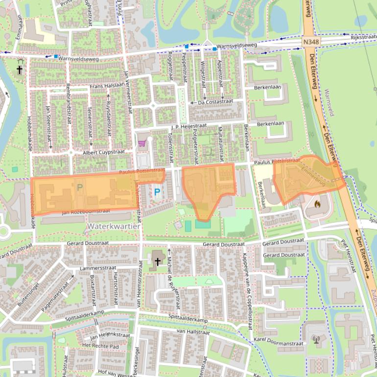 Kaart van postcodegebied 7204CV.