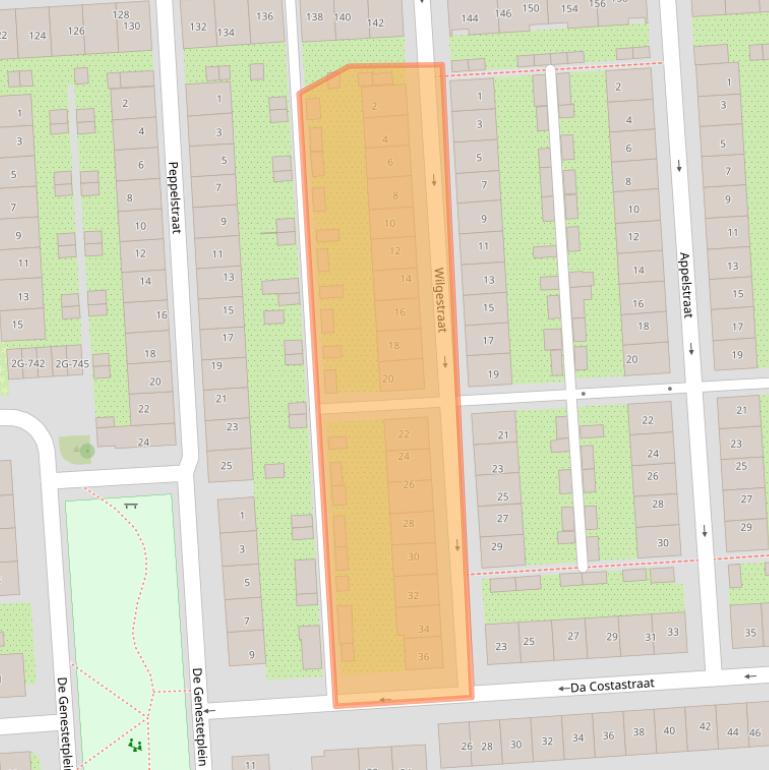 Kaart van postcodegebied 7204DR.