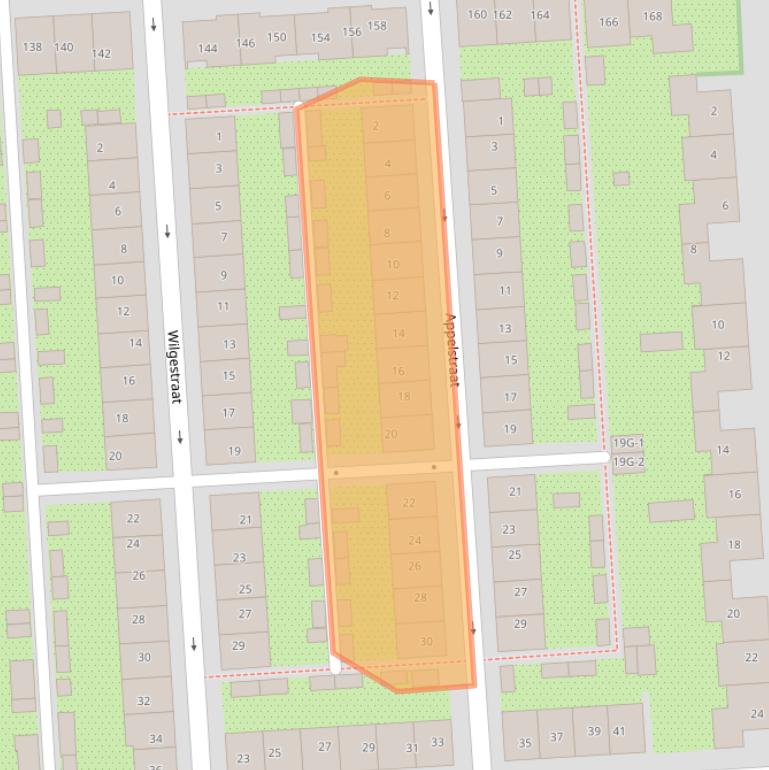 Kaart van postcodegebied 7204DT.