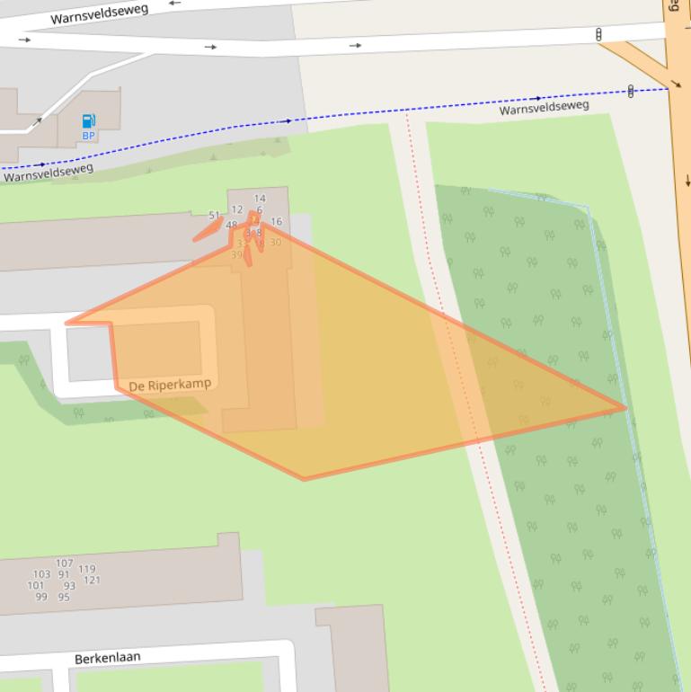 Kaart van postcodegebied 7204DX.