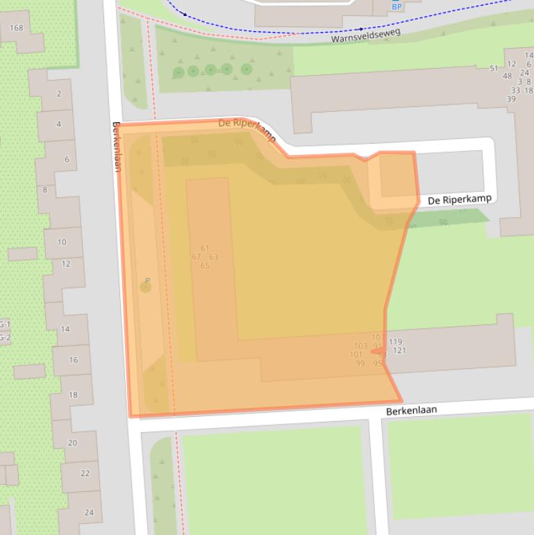 Kaart van postcodegebied 7204EC.