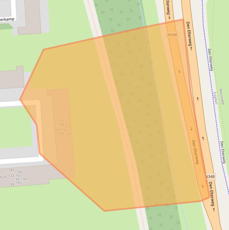 Kaart van postcodegebied 7204EH.