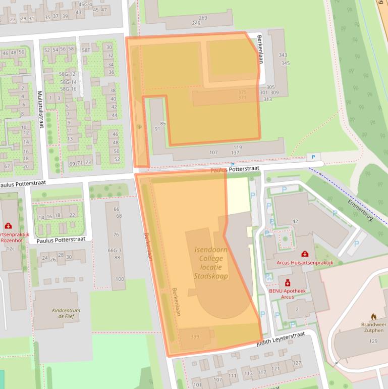 Kaart van postcodegebied 7204EN.
