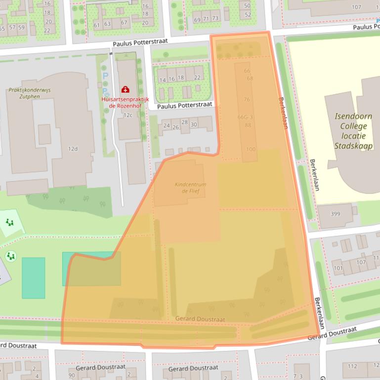 Kaart van postcodegebied 7204ES.