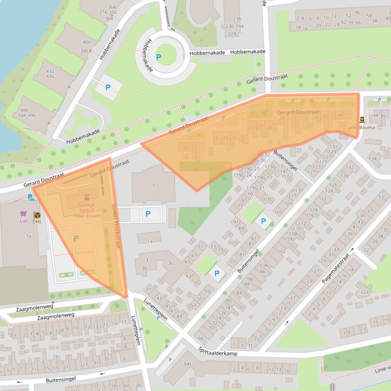 Kaart van postcodegebied 7204ET.