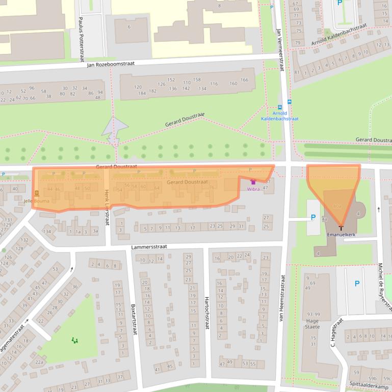 Kaart van postcodegebied 7204EV.