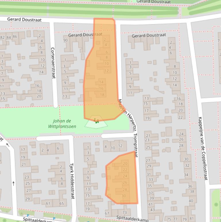 Kaart van postcodegebied 7204GB.