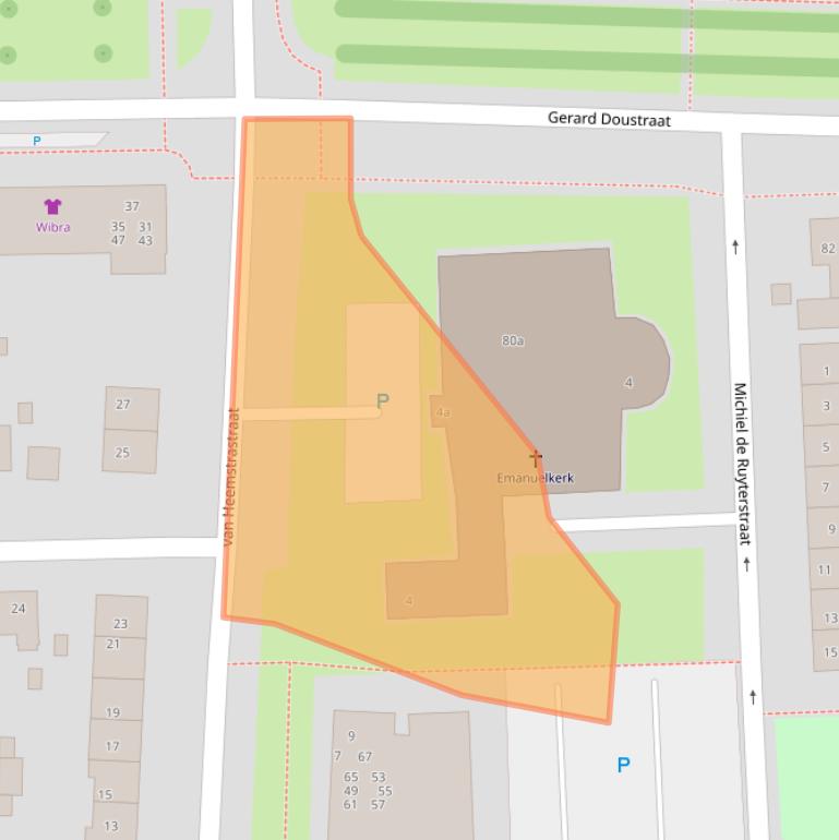 Kaart van postcodegebied 7204GJ.