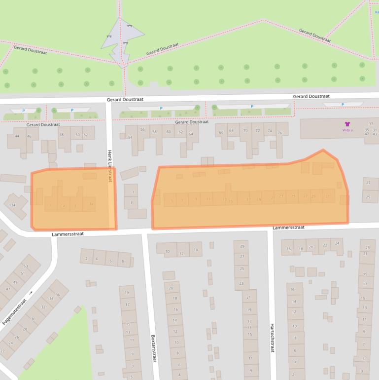 Kaart van postcodegebied 7204GK.