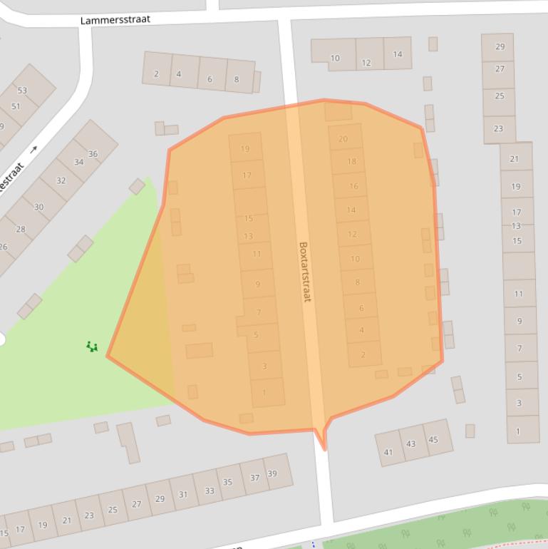 Kaart van postcodegebied 7204GN.