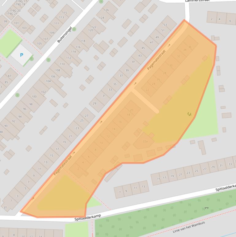 Kaart van postcodegebied 7204GT.