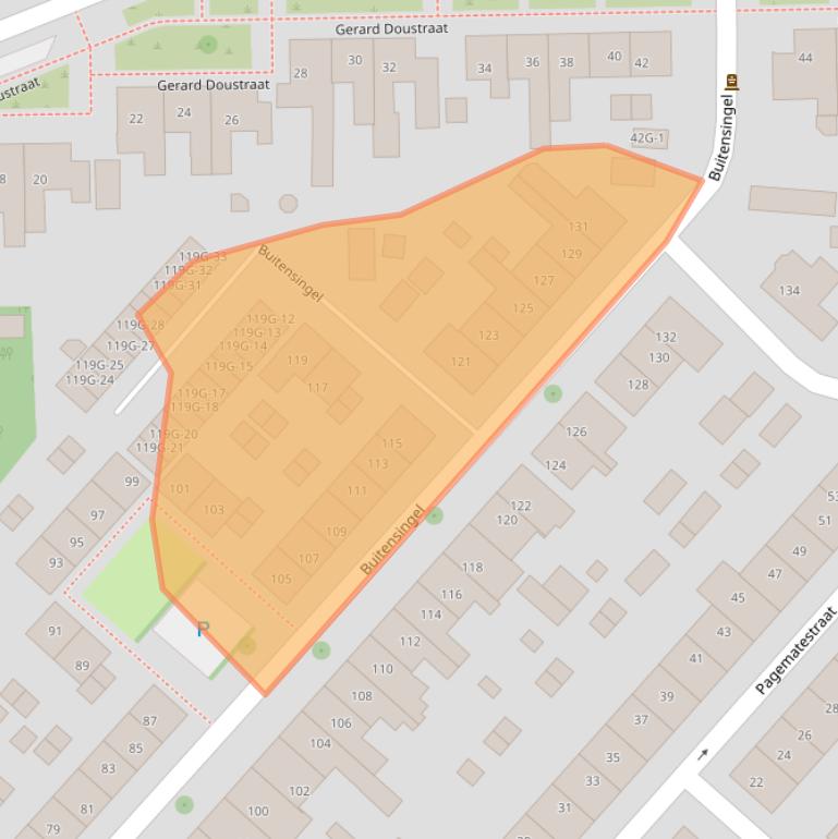 Kaart van postcodegebied 7204HC.