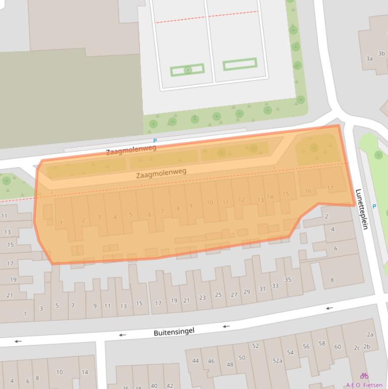 Kaart van postcodegebied 7204HJ.