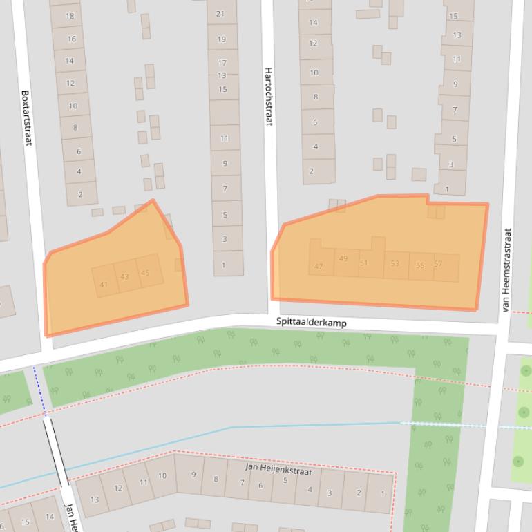 Kaart van postcodegebied 7204HP.