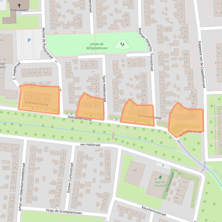 Kaart van postcodegebied 7204HR.