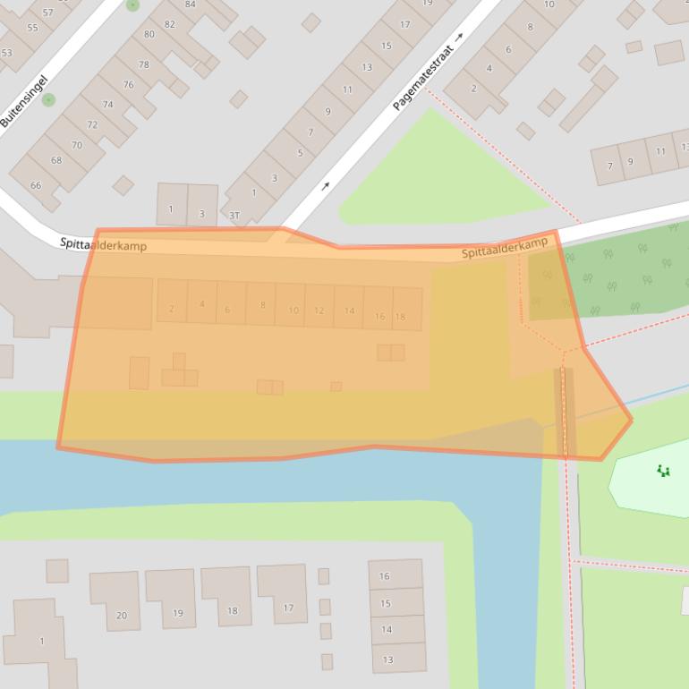 Kaart van postcodegebied 7204HS.