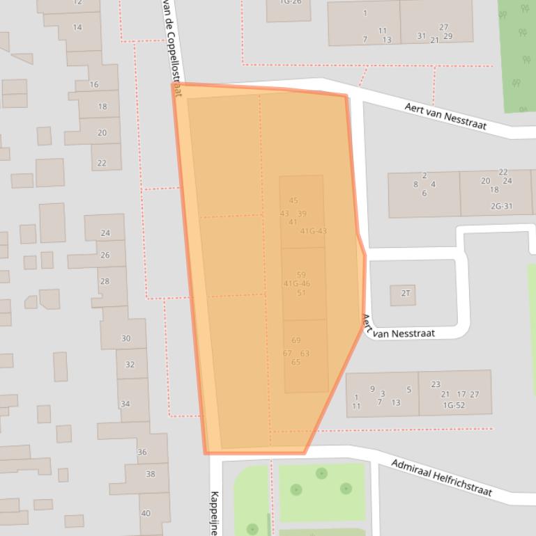 Kaart van postcodegebied 7204HV.