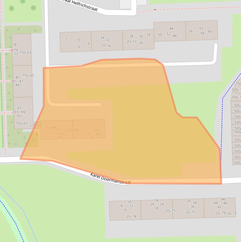 Kaart van postcodegebied 7204JH.