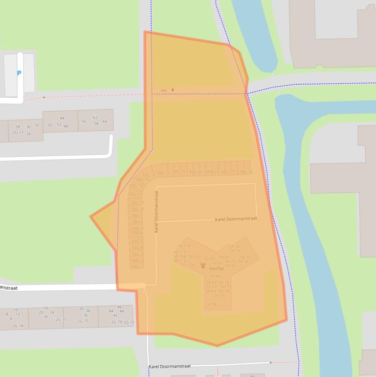 Kaart van postcodegebied 7204JL.