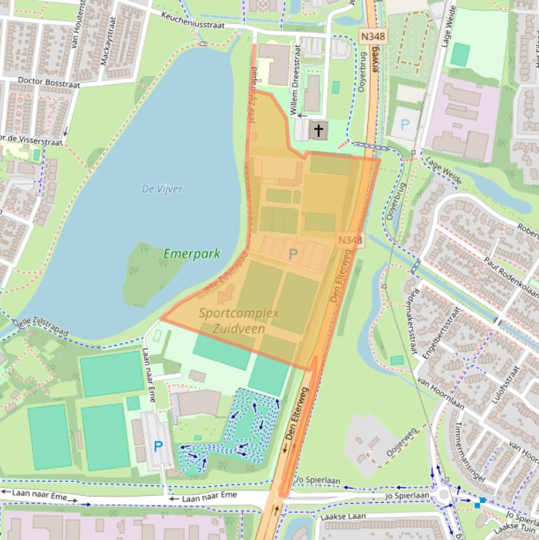 Kaart van postcodegebied 7204JR.