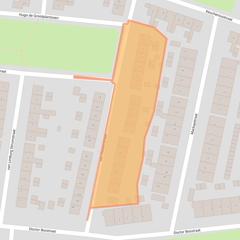 Kaart van postcodegebied 7204JV.