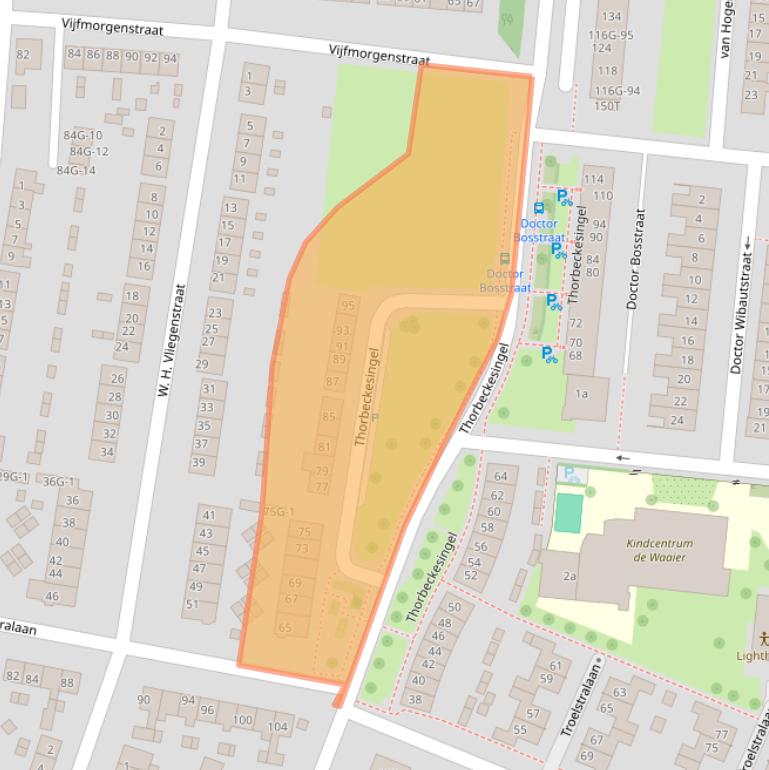 Kaart van postcodegebied 7204KR.