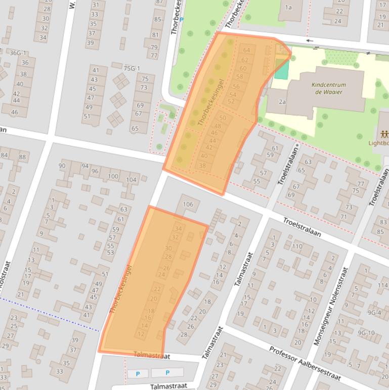 Kaart van postcodegebied 7204KT.