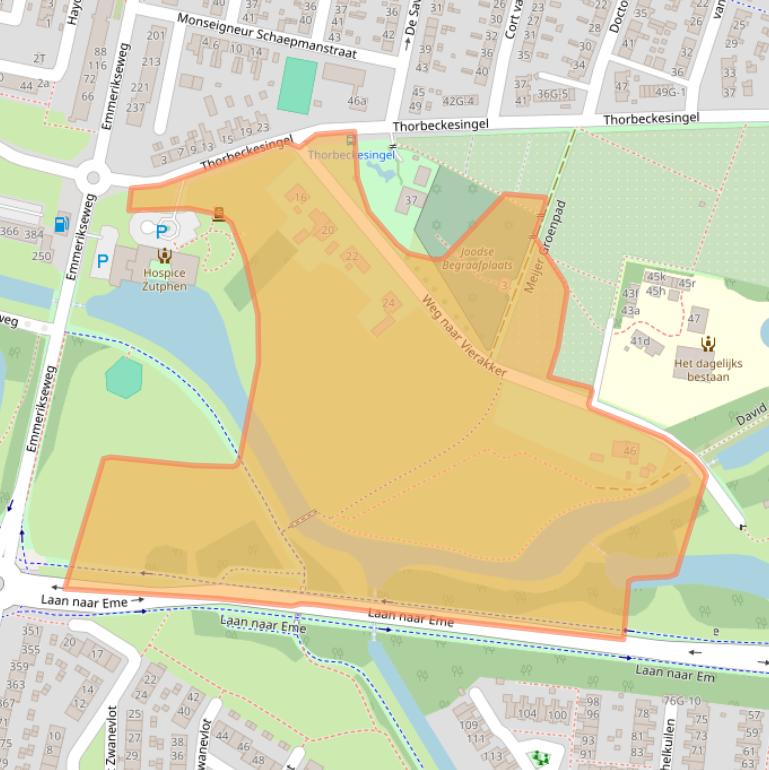 Kaart van postcodegebied 7204LB.