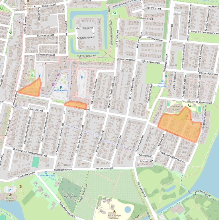 Kaart van postcodegebied 7204LC.