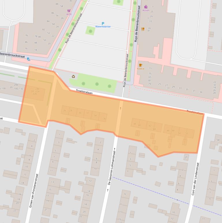 Kaart van postcodegebied 7204LE.