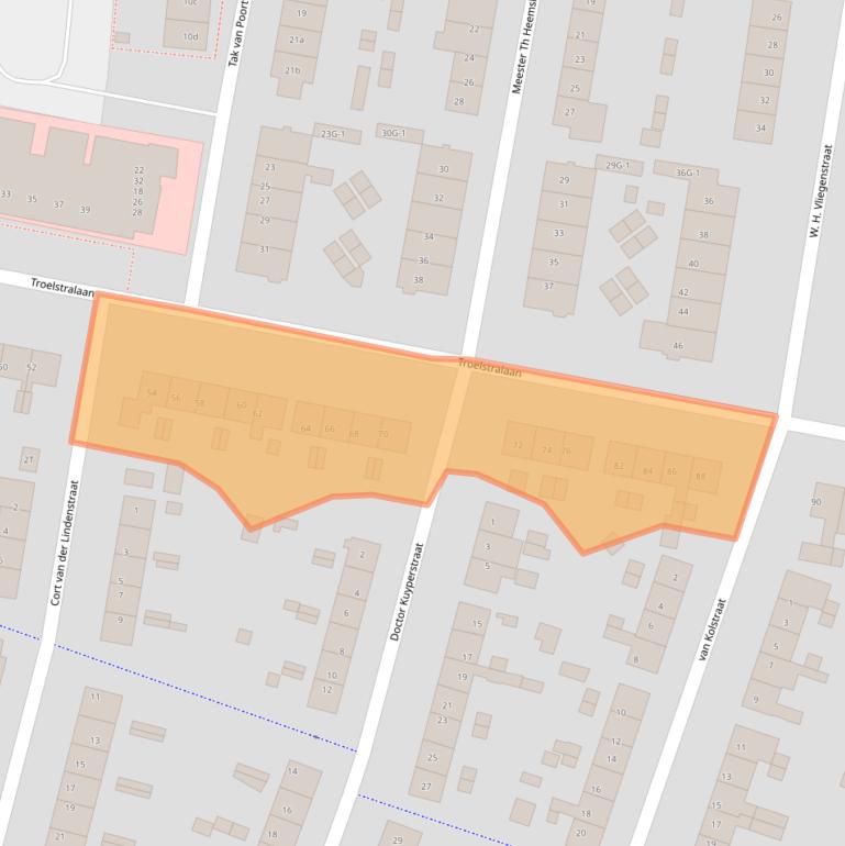 Kaart van postcodegebied 7204LG.
