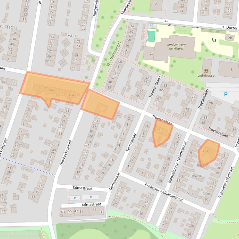 Kaart van postcodegebied 7204LH.