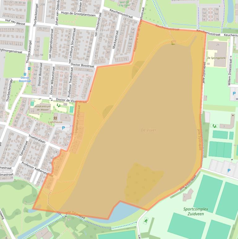 Kaart van postcodegebied 7204LJ.