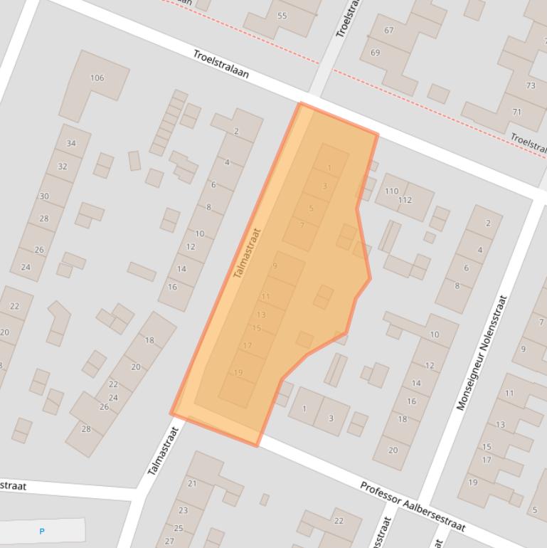 Kaart van postcodegebied 7204LM.