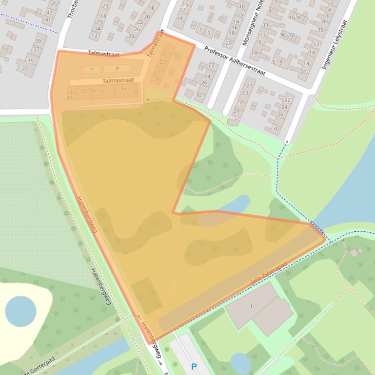 Kaart van postcodegebied 7204LN.