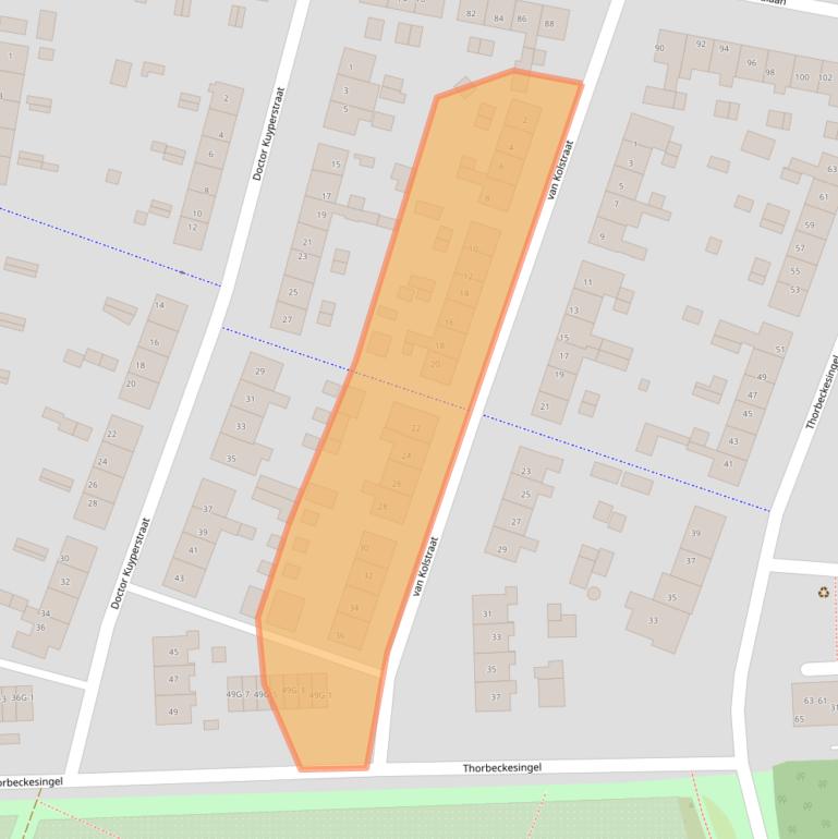 Kaart van postcodegebied 7204LT.