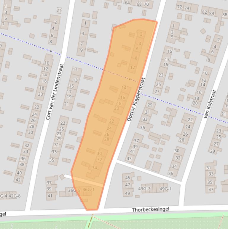 Kaart van postcodegebied 7204LW.