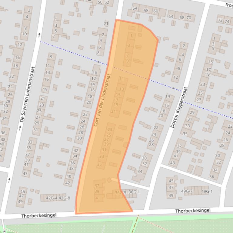 Kaart van postcodegebied 7204LX.