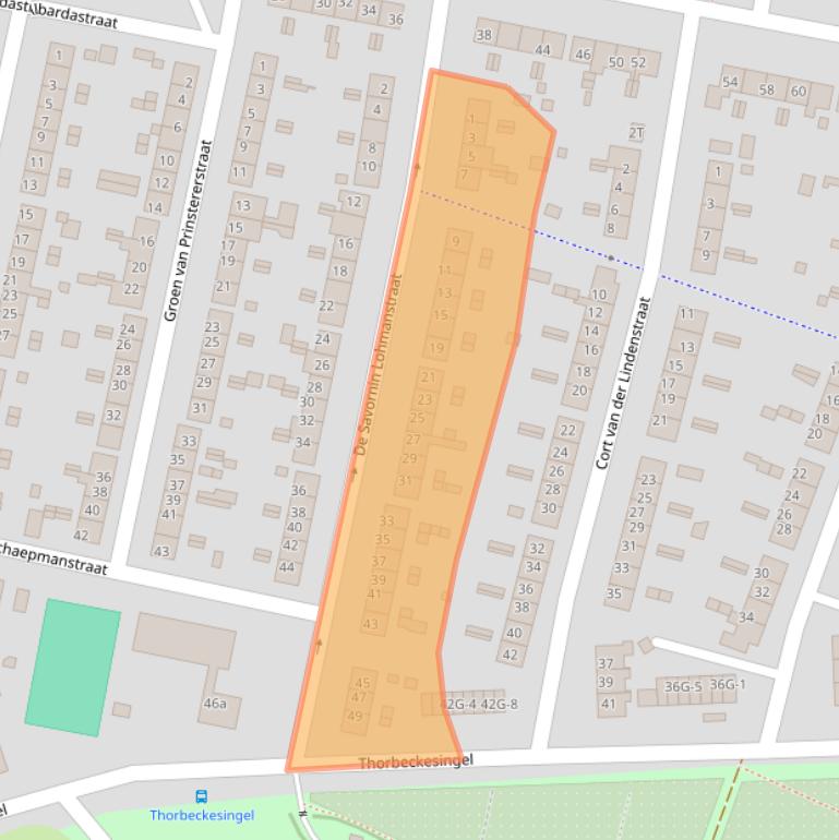 Kaart van postcodegebied 7204MA.