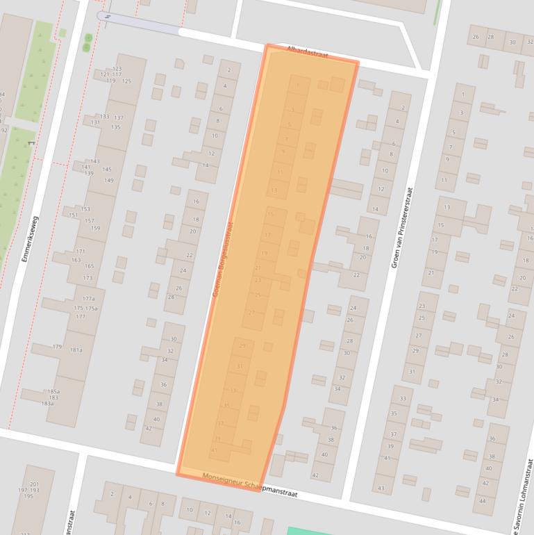 Kaart van postcodegebied 7204MD.