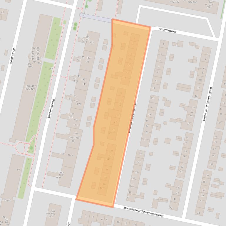 Kaart van postcodegebied 7204ME.