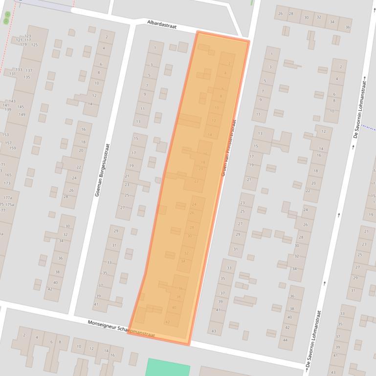 Kaart van postcodegebied 7204MJ.