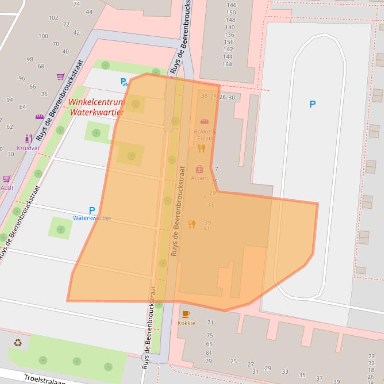 Kaart van postcodegebied 7204MK.