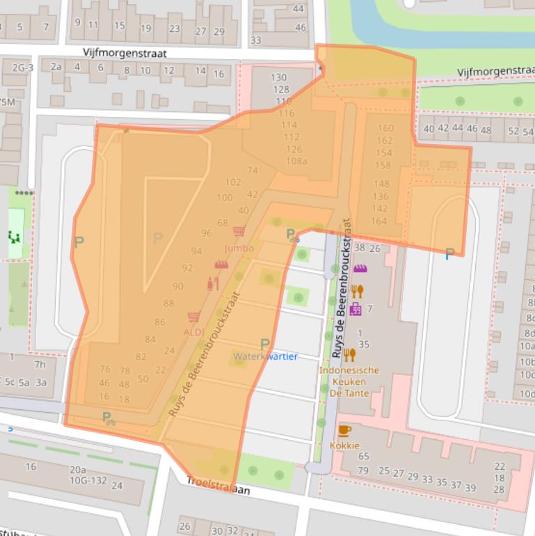 Kaart van postcodegebied 7204MN.