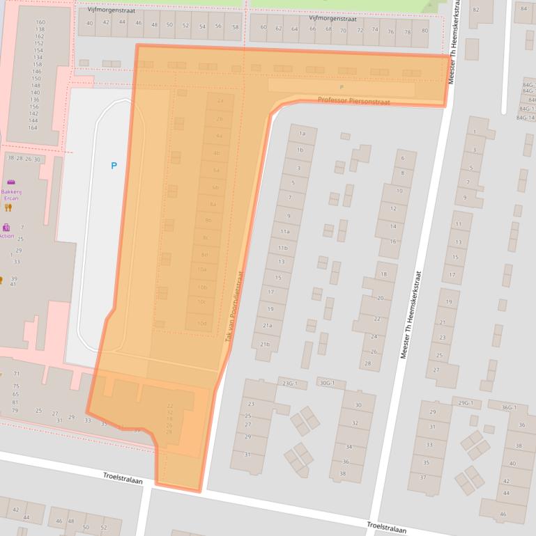 Kaart van postcodegebied 7204MV.