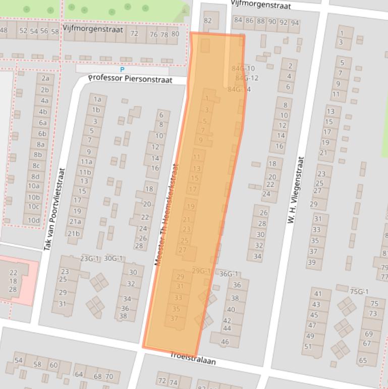 Kaart van postcodegebied 7204MX.