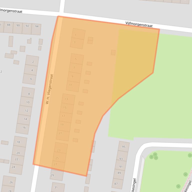 Kaart van postcodegebied 7204NA.